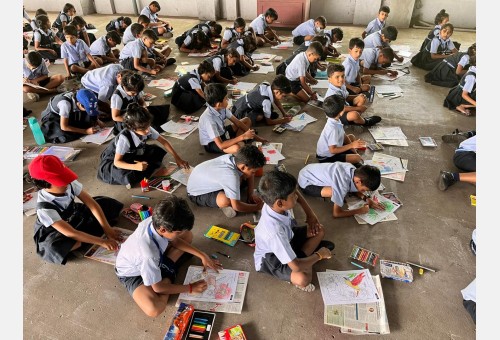 Painting and colouring